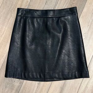 Faux leather skirt